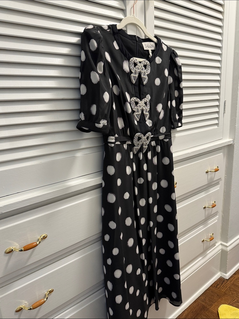Gorgeous Saloni silk cocktail dress